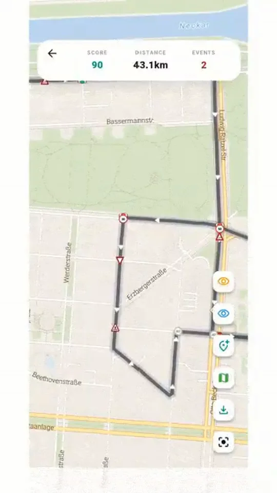 Review Your Route & Pins